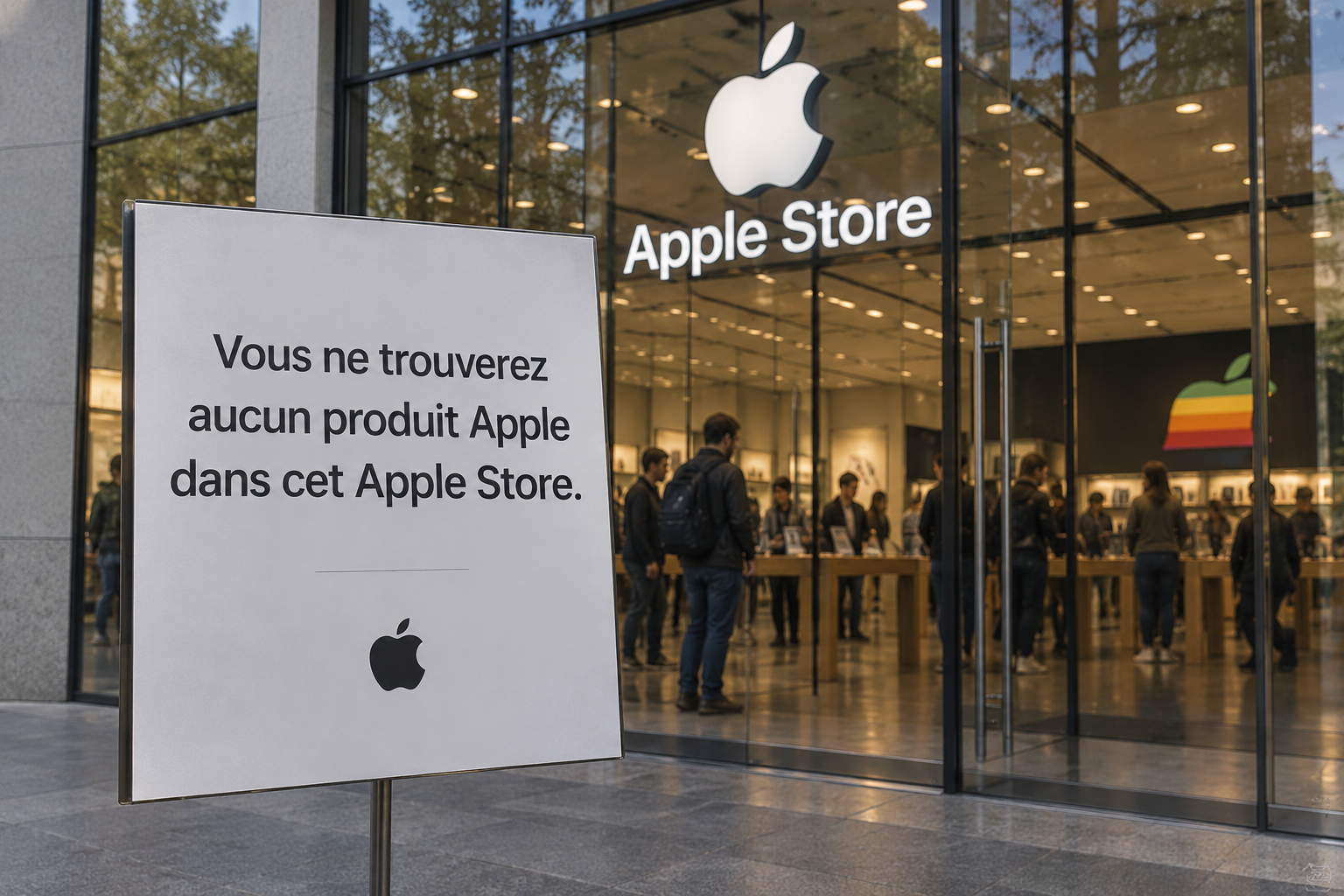 Vous ne trouverez aucun produit Apple dans cet Apple Store